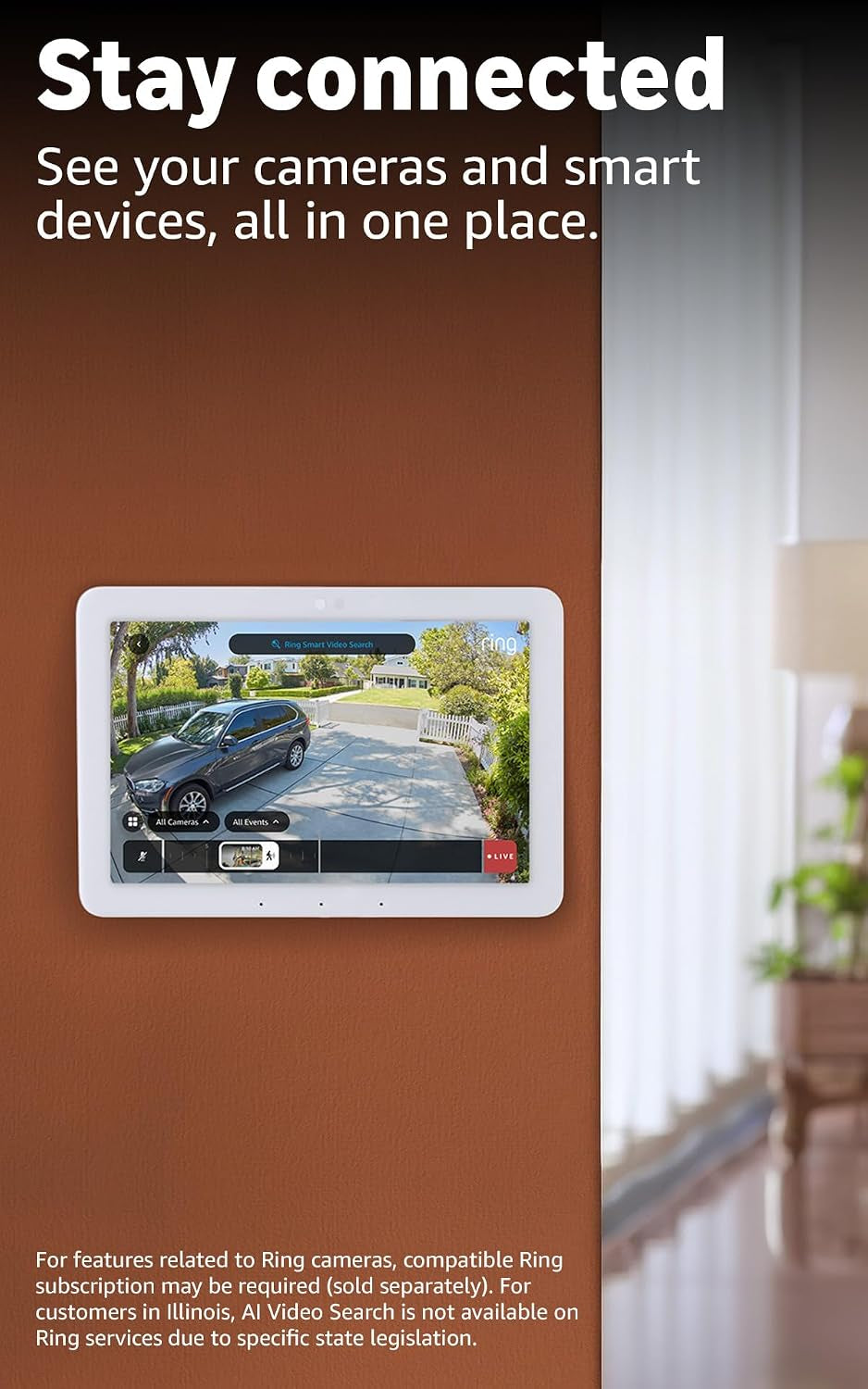 Echo Hub (Newest Model), 8” Smart Home Control Panel, Designed for Alexa+, Compatible with Thousands of Devices