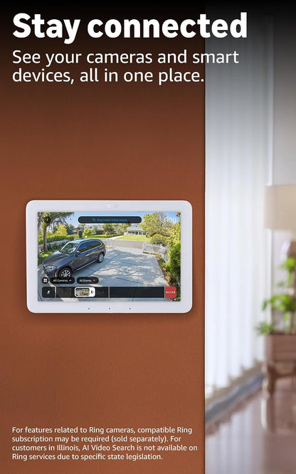 Echo Hub (Newest Model), 8” Smart Home Control Panel, Designed for Alexa+, Compatible with Thousands of Devices