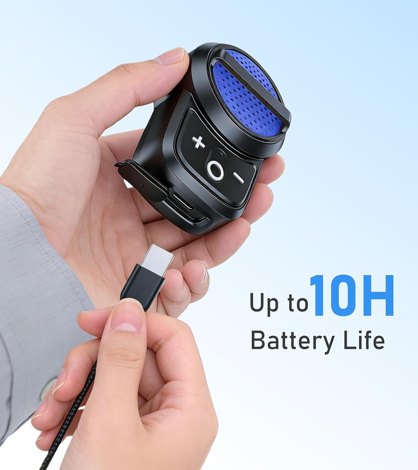 Wearable Bluetooth Speaker Clip On, Wireless Portable Speaker Built-In Mic, IPX6 Waterproof for Running,Hiking,Biking, 10H Battery Life