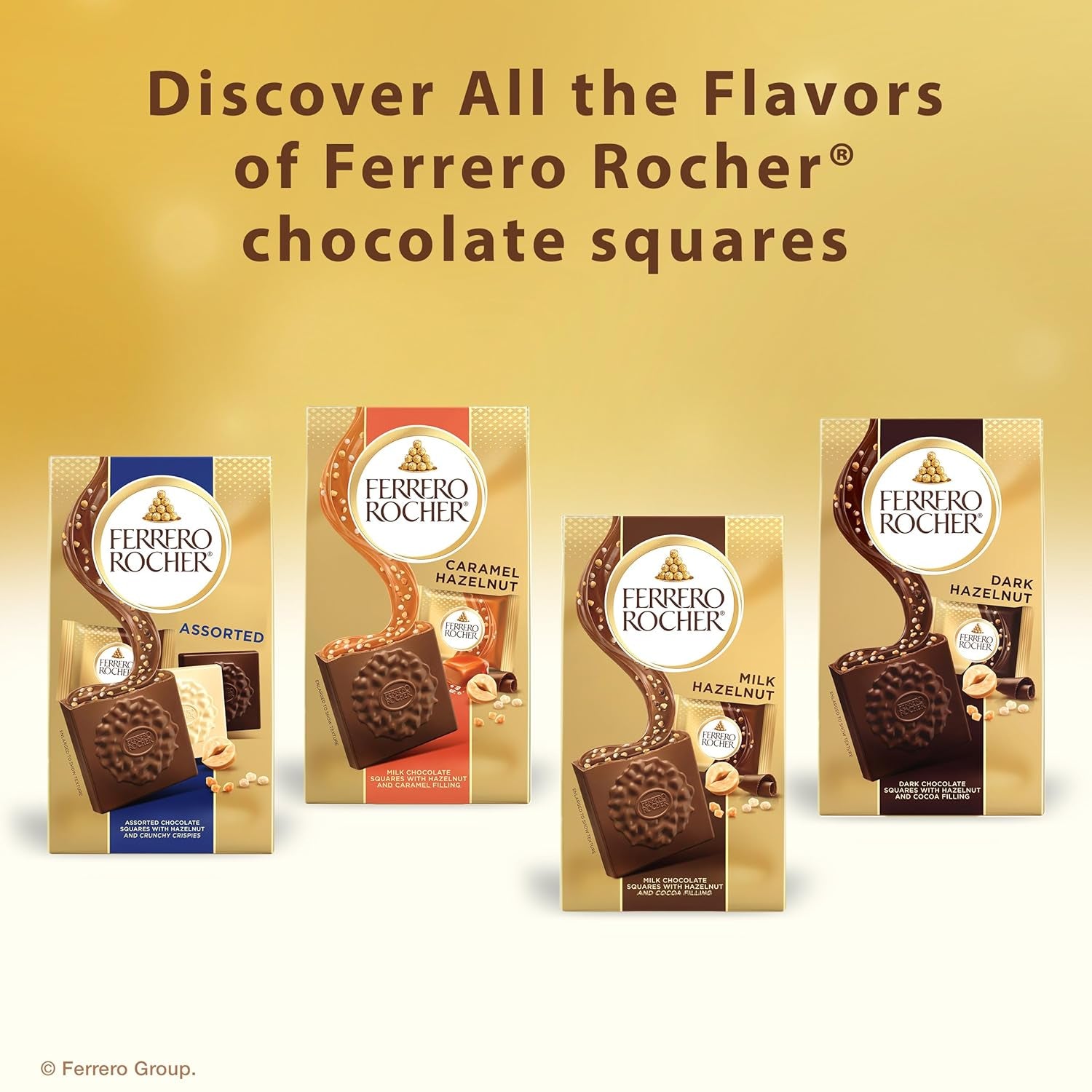 Premium Milk Hazelnut Chocolate Squares, Individually Wrapped Chocolates, Great for Sharing or Gifting, 3.7 Oz