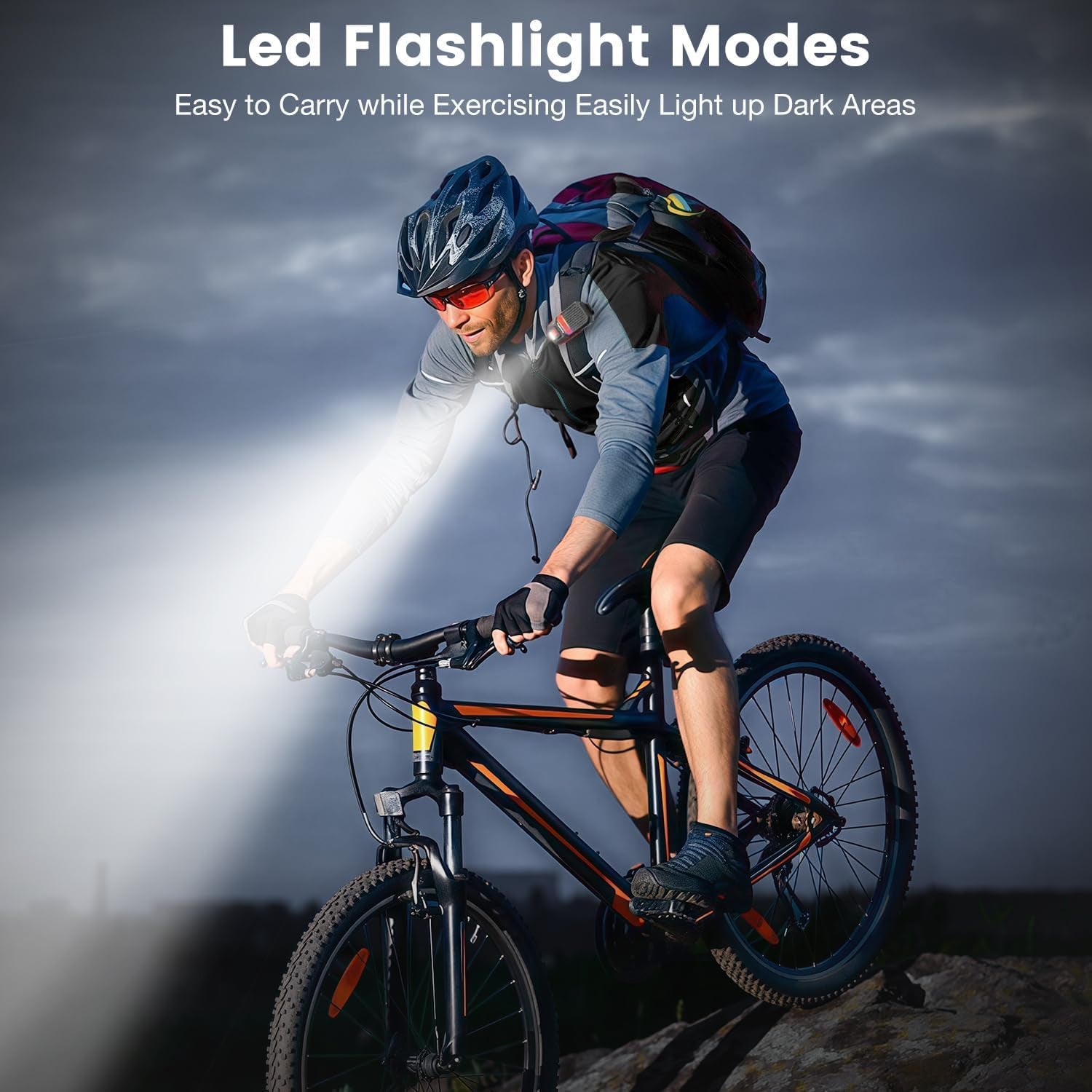 2026 Upgrade Wearable Bluetooth 5.4 Speaker, IPX6 Waterproof Clip on Wireless Speakers, Portable Speaker with RGB Lights and Flash, Built-In Mic,15H Playtime for Cycling/Home/Party/Beach/Outdoor(Red)