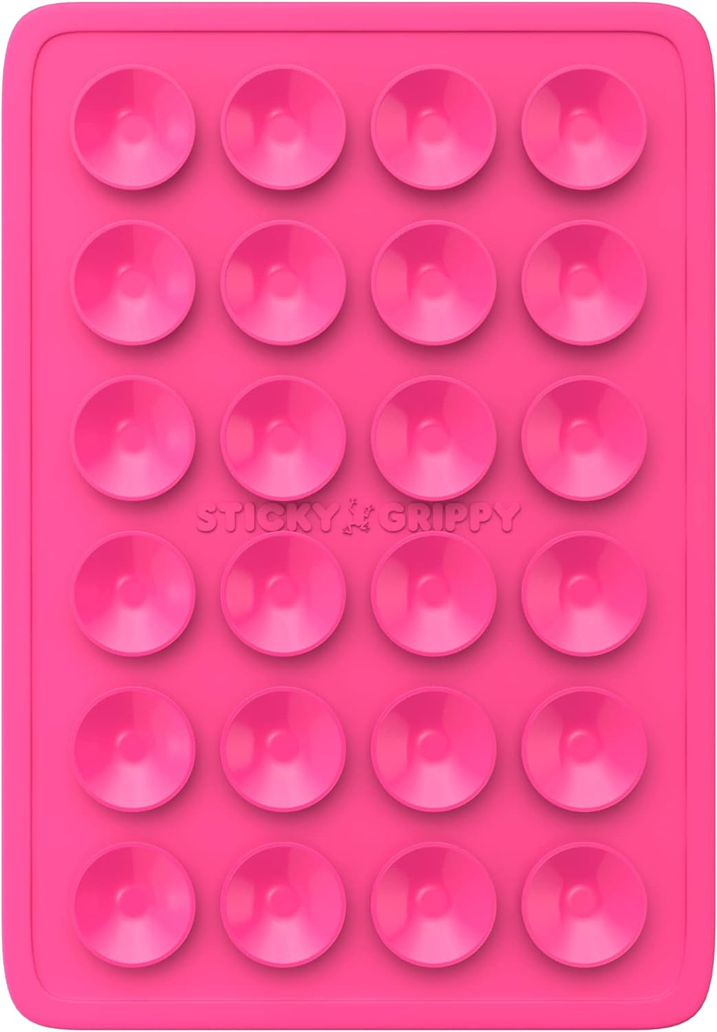 Suction Phone Case Mount, Sillicon Adhesive Phone Accessory for Iphone and Android, Hands-Free Strong Grip Mirror Shower Phone Holder, Tiktok Videos and Selfies (Pink)