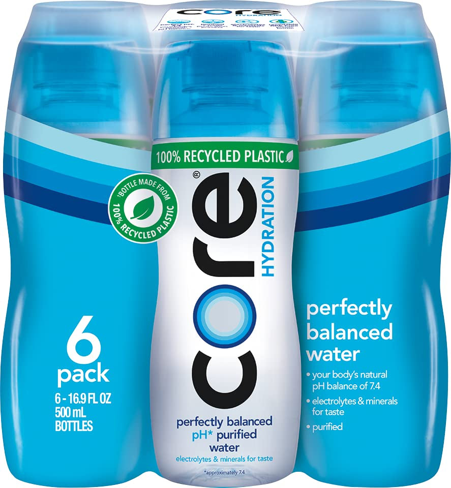 Hydration Nutrient Enhanced Water, 16.9 Fluid Ounce (.5 Liter) Water Bottles, 6 Pack