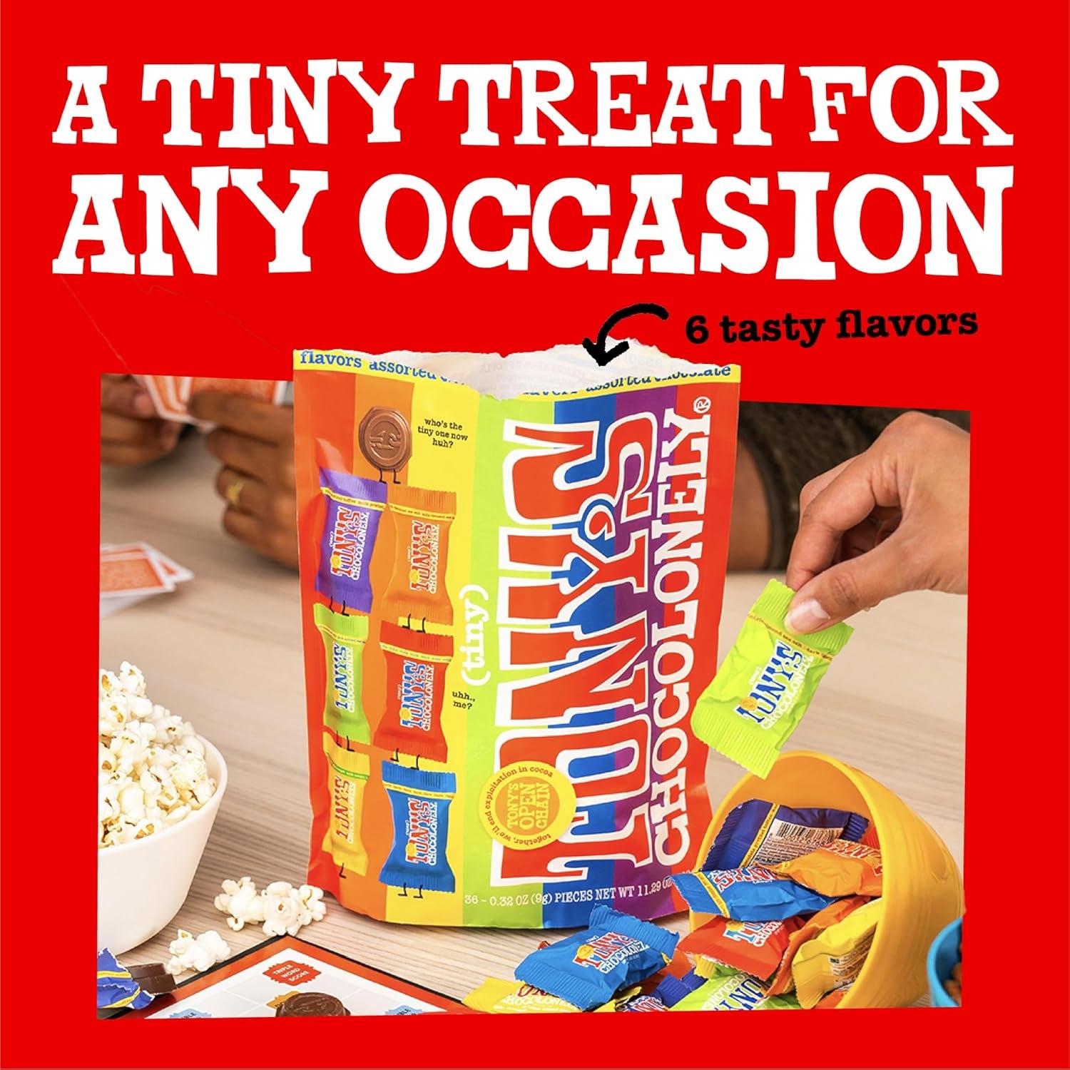 Tony’S Chocolonely Assorted Chocolate Candy Pieces, Belgian Milk & Dark Chocolate, Caramel Sea Salt, Almond Sea Salt, Honey Almond Nougat, Pretzel Toffee, Made from Quality Fairtrade Cocoa, 4.44 Oz