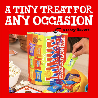 Tony’S Chocolonely Assorted Chocolate Candy Pieces, Belgian Milk & Dark Chocolate, Caramel Sea Salt, Almond Sea Salt, Honey Almond Nougat, Pretzel Toffee, Made from Quality Fairtrade Cocoa, 4.44 Oz