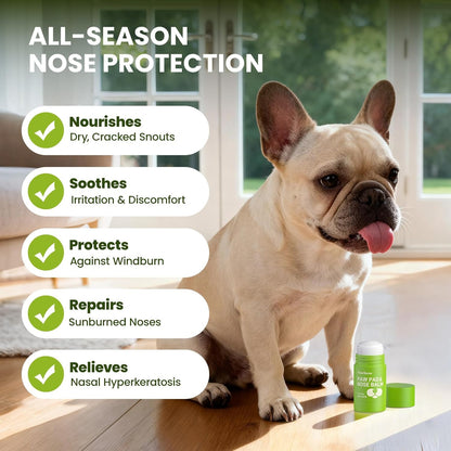 Lick-Safe Dog Paw & Nose Balm with Coconut Oil | All-Natural Moisturizer & Soother for Dry, Cracked Pads & Snout | Heat & Cold Pavement Protection Wax | Horse Hoof, Joint Care (1.3 Oz