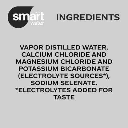 Smartwater Premium Canned Alkaline Water with Antioxidants, 12 Fl. Oz. Sleek Cans, 8-Pack