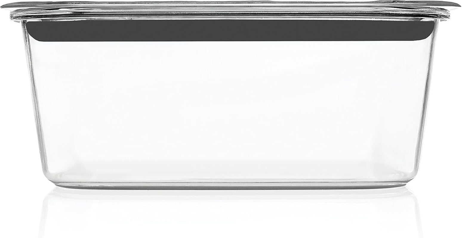 Rubbermaid Brilliance Large Food Storage Container, 9.6 Cup, Bpa-Free, Leak-Proof, Clear