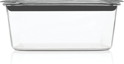 Rubbermaid Brilliance Large Food Storage Container, 9.6 Cup, Bpa-Free, Leak-Proof, Clear