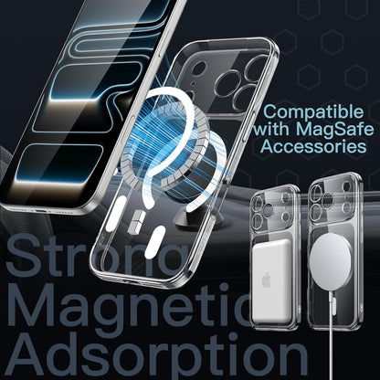 Magnetic Slim Case for Iphone 17 Pro Max 6.9-Inch Compatible with Magsafe, Camera Lens Full Protection, Ultra-Thin Lightweight Clear Minimalist Protective Phone Cover (Clear)