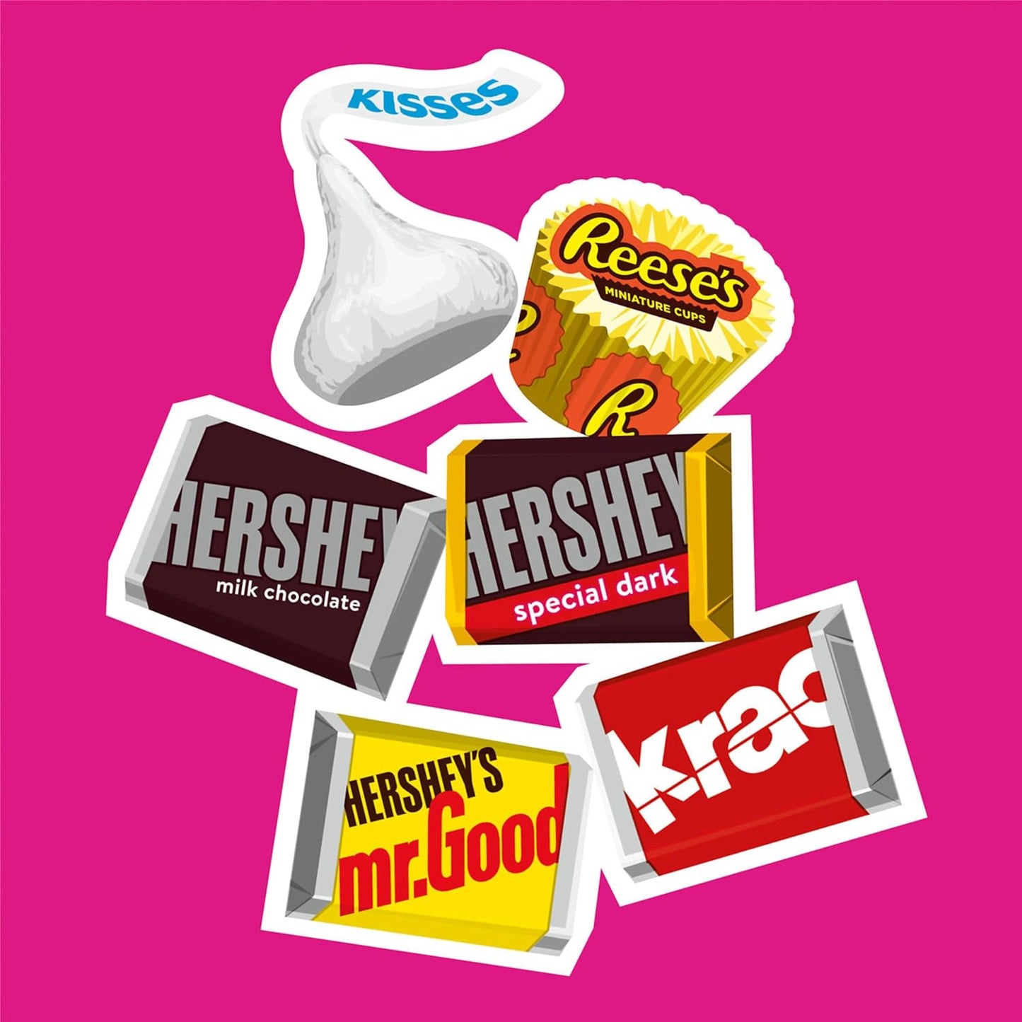 Miniatures Assorted Chocolate Candy Party Pack, 30 Oz