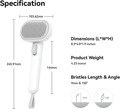 Cat Brush for Shedding, Cat Brushes for Indoor Cats, Cat Brush for Long or Short Haired Cats, Cat Grooming Brush Cat Comb for Kitten Rabbit Massage Removes Loose Fur