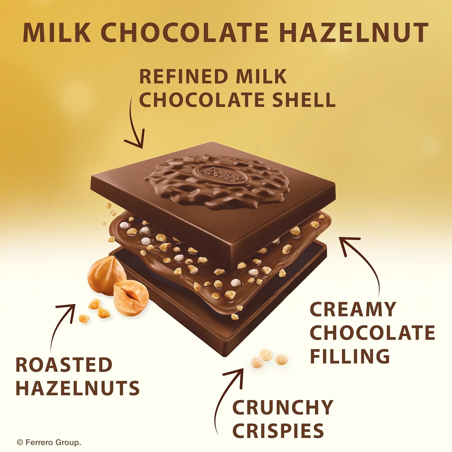 Premium Assorted Chocolate Squares, Individually Wrapped Chocolates, Great for Sharing or Gifting, 3.7 Oz