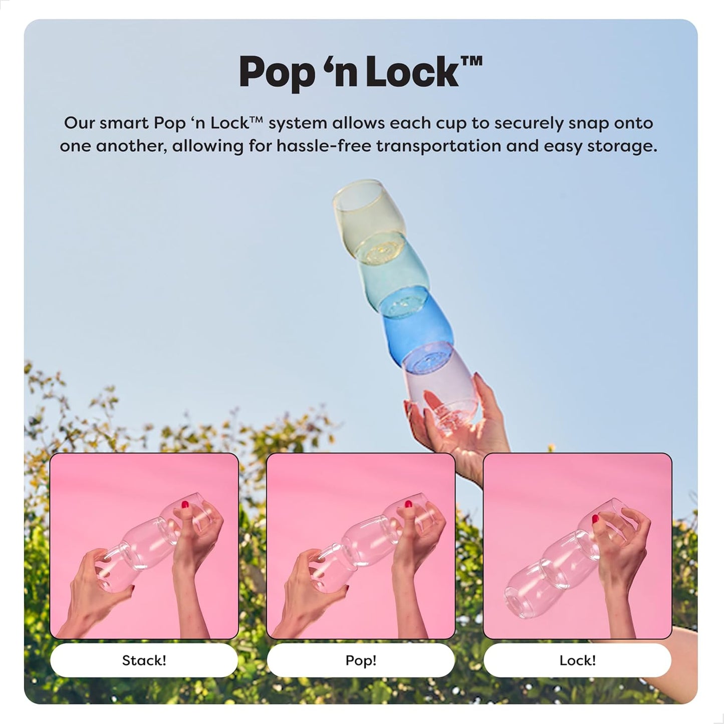 POP 9Oz Flute, Premium Quality, Recyclable, Unbreakable & Crystal Clear Plastic Champagne Glasses,Flute , 12 Count (Pack of 1)