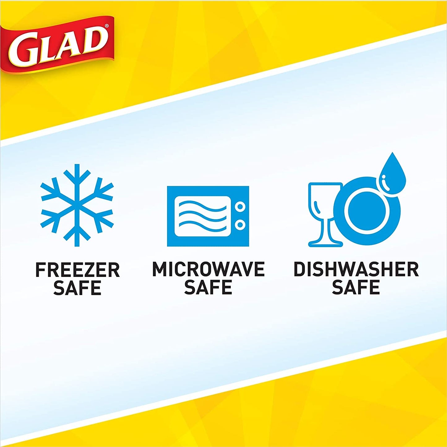 ware Big Bowl Food Storage Containers with Lids, Large round No BPA Plastic Containers for Soups, Salads, and Meal Prep, Lock Tight Seal, Microwave Dishwasher Safe, 48 Oz, 3 Count