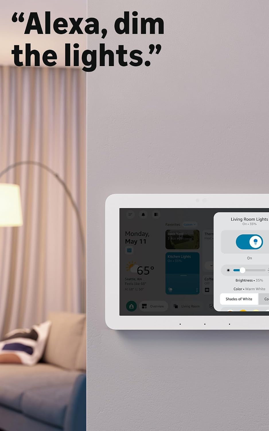 Echo Hub (Newest Model), 8” Smart Home Control Panel, Designed for Alexa+, Compatible with Thousands of Devices