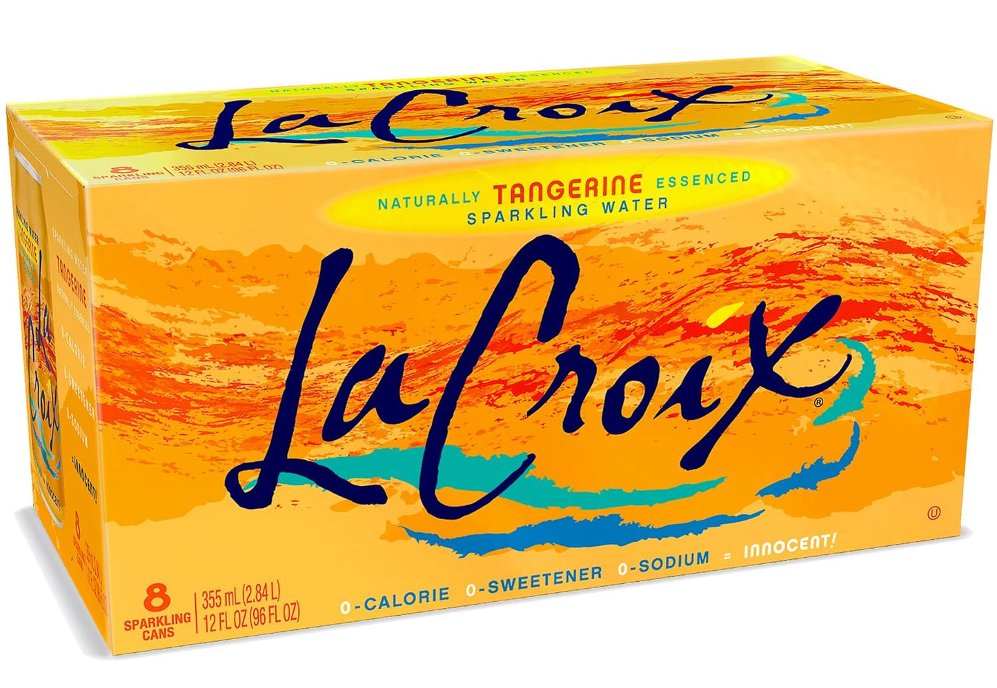 La Croix Sparkling Water, Tangerine, 12 Fl Oz (Pack of 8)