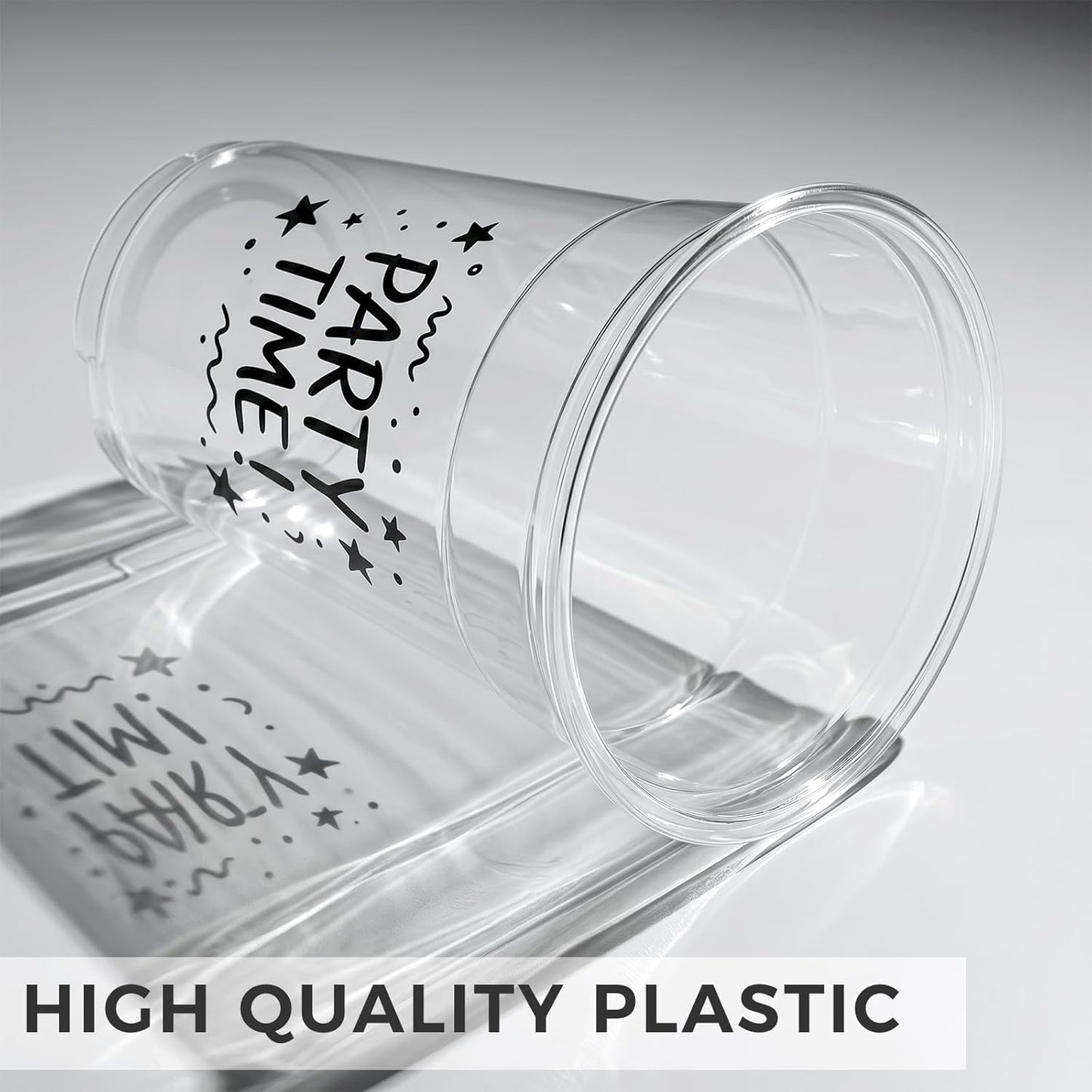 [100 Sets - 16Oz] Clear Plastic Cups with Lids and Straws, Disposable Iced Coffee Cups for Smoothie, Milkshake, Cold Drinks - BPA Free
