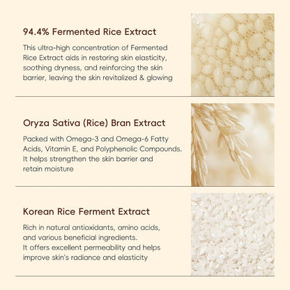 Skin Care Set, Korean Skin Care with Rice Cleanser, Toner, Serum, Eye Serum, Moisturizing Cream 5Pcs for Women Teen Girls Mom Daughter Mother'S Day Birthday Christmas Lover Korean Beauty