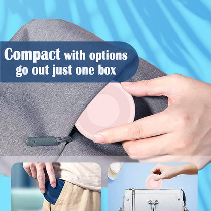 Multi USB Charging Adapter Cable Kit, USB C to Ios Device Adapter Box, Conversion Set a & Type C to Male Micro /Type C/Ios Device, Data Transfer, Card Storage, Tray Eject Pin, Phone Holder (Pink)