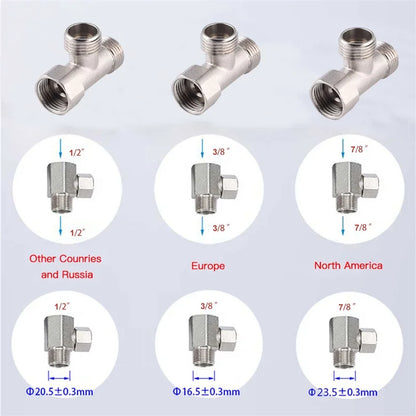 Ultra Slim Bidet Attachment with Dual Nozzle for Fresh Clean Feel and Easy Install