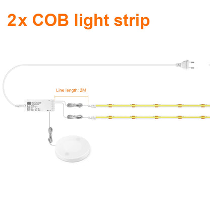 Dimmable LED Cabinet Strip Light with Motion Sensor for Instant Handsfree Lighting