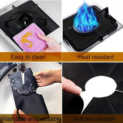 Heat Resistant Nonstick Stove Protector Pads for Mess Free Cooking and Easy Cleanup