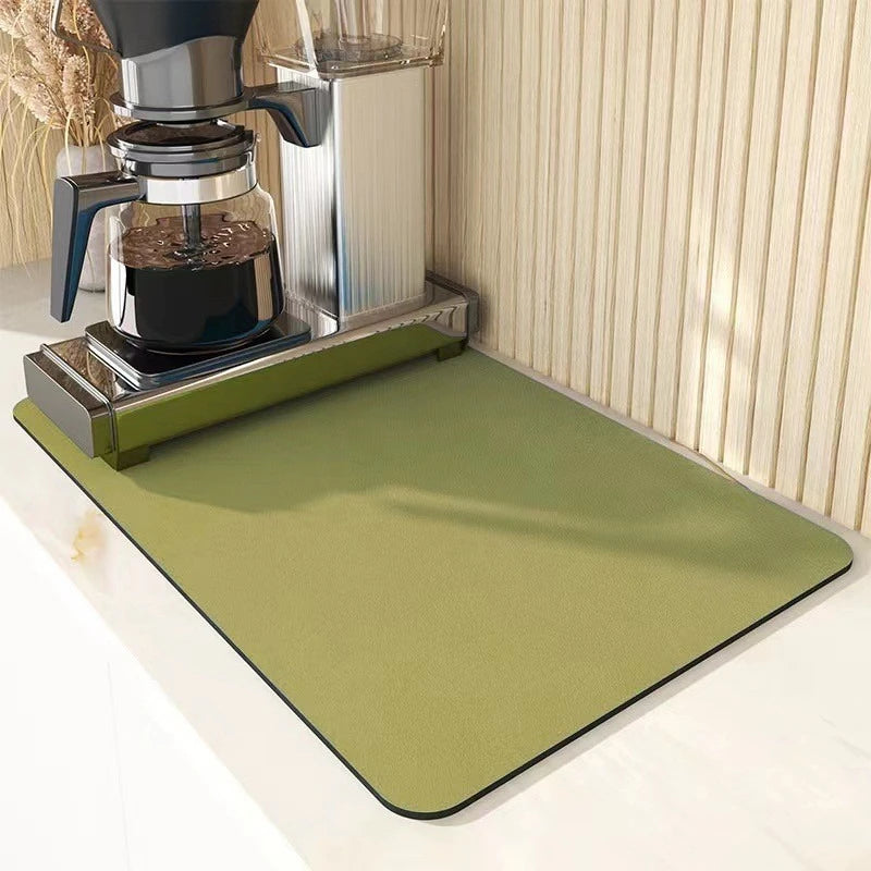 Super Absorbent Nonslip Dish Drying Mat to Keep Counters Dry and Spotless