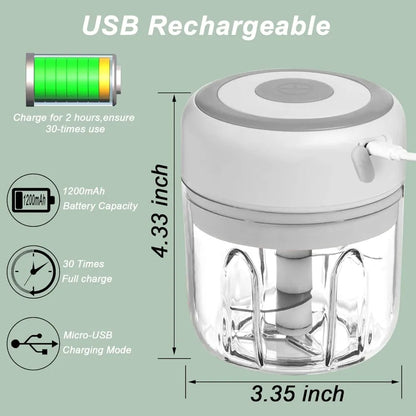 USB Electric Garlic and Vegetable Chopper for Effortless Meal Prep