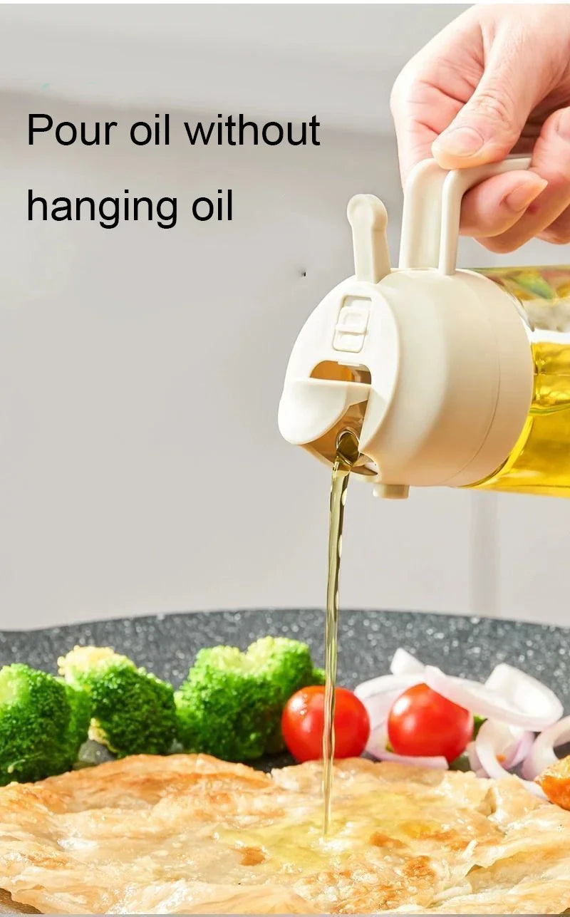 Olive Oil Mist Spray Bottle with Auto Lid for Precise Mess Free Cooking