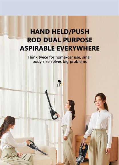 50000Pa Cordless Handheld Vacuum for Powerful Suction on Home Car and Pet Hair