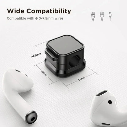 Magnetic Cable Organizer Clips to Keep Cords Tidy on Any Desk or Surface