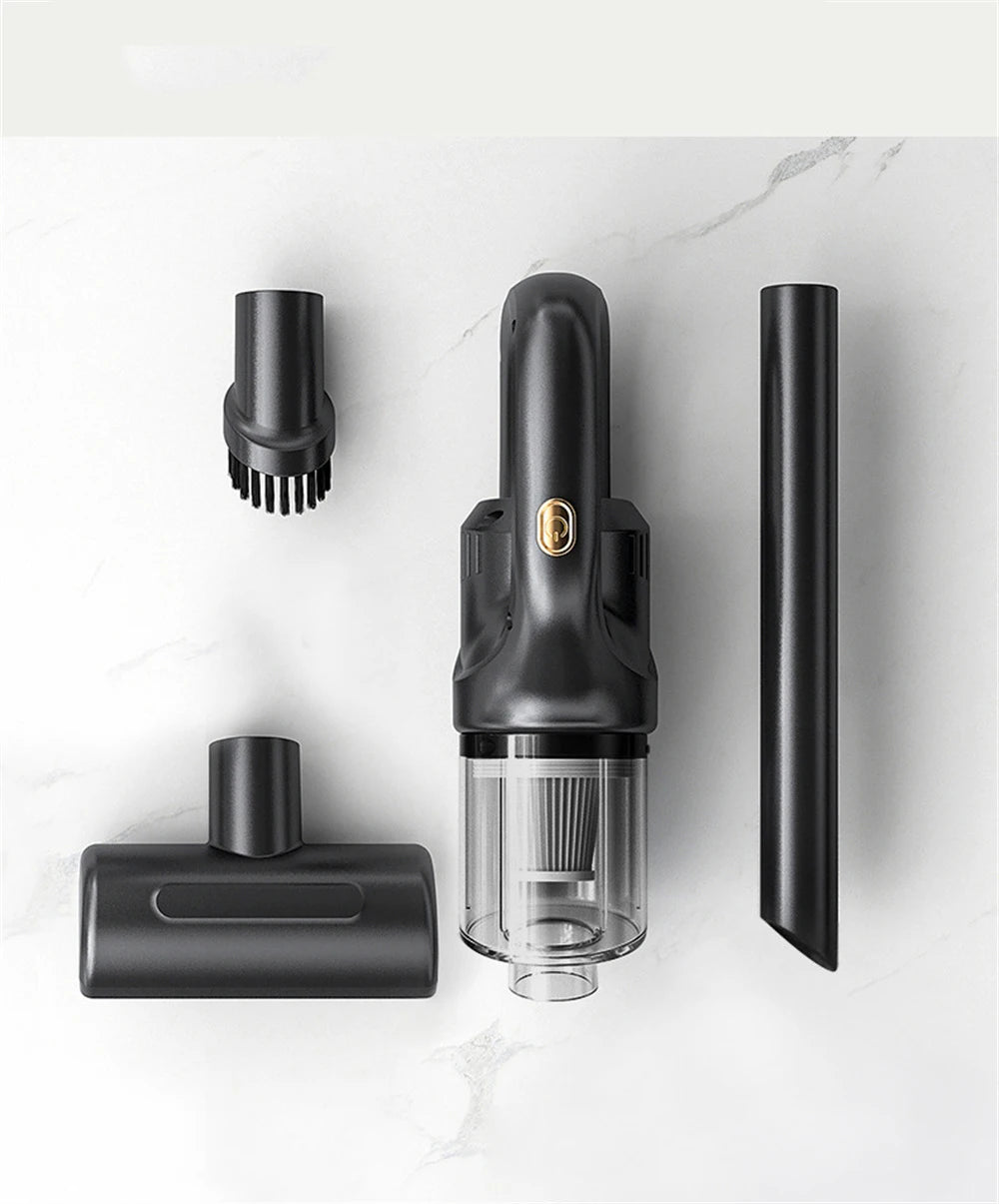 50000Pa Cordless Handheld Vacuum for Powerful Suction on Home Car and Pet Hair