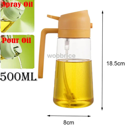 Olive Oil Mist Spray Bottle with Auto Lid for Precise Mess Free Cooking