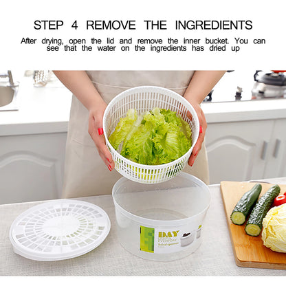 Salad Spinner and Drainer for Crisp Dry Greens Ready in Seconds