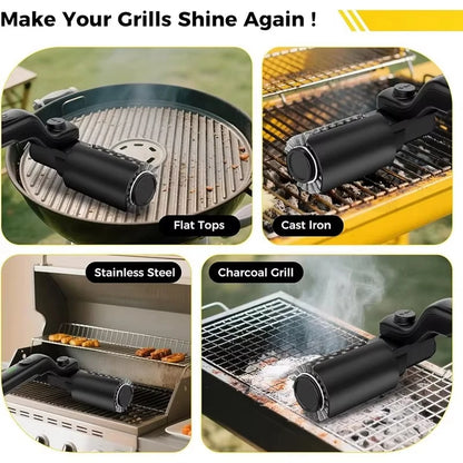 Cordless Electric BBQ Grill Brush for Deep Cleaning Heavy Grease Effortlessly