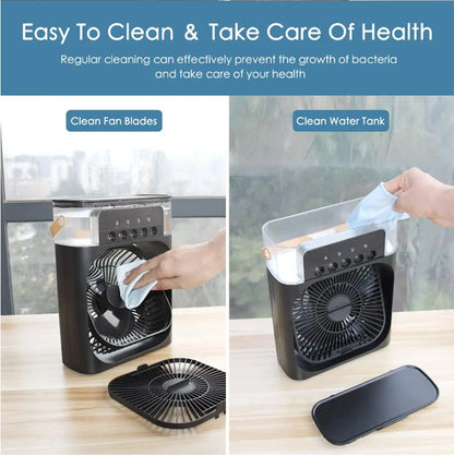 3 in 1 USB Desktop Cooling Fan and Humidifier to Stay Cool and Comfortable Anywhere