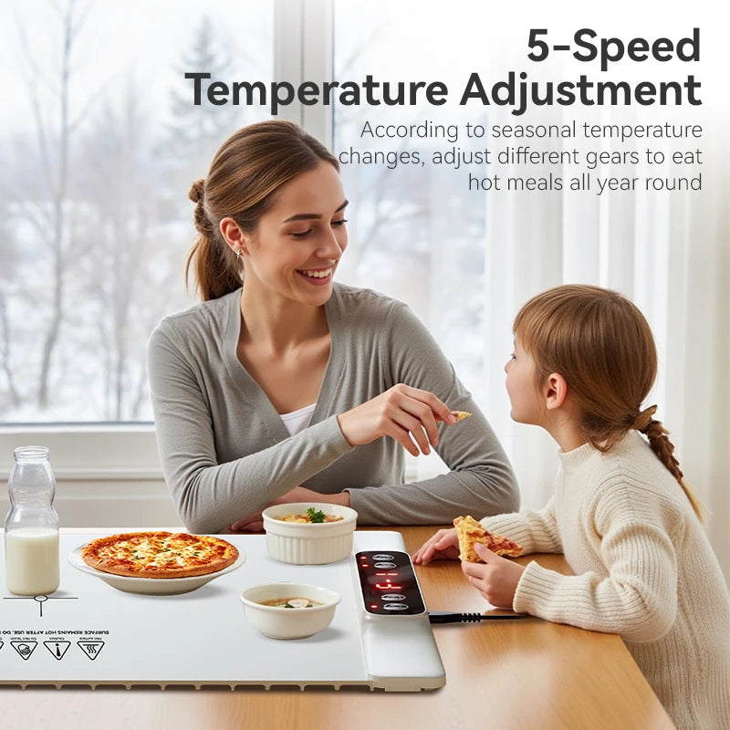 Electric Food Warming Tray to Keep Meals Hot for Parties and Everyday Dining