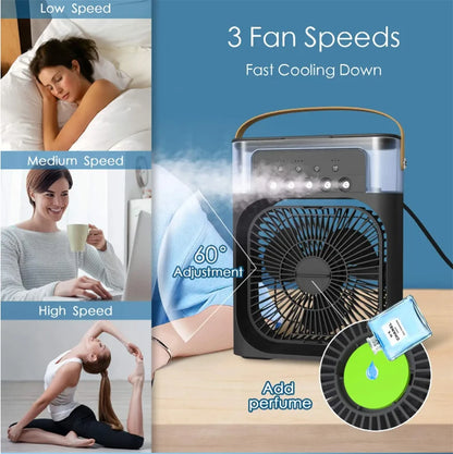 3 in 1 USB Desktop Cooling Fan and Humidifier to Stay Cool and Comfortable Anywhere