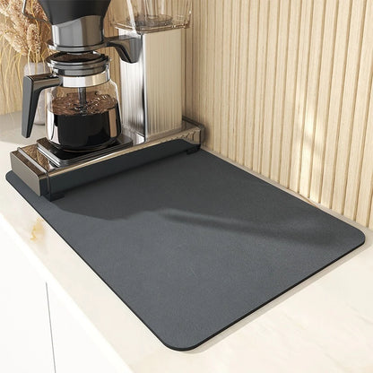 Super Absorbent Nonslip Dish Drying Mat to Keep Counters Dry and Spotless