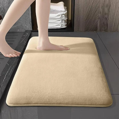 Coral Velvet Anti Slip Bath Mat for Ultra Absorbent Comfort in the Bathroom and Entryway
