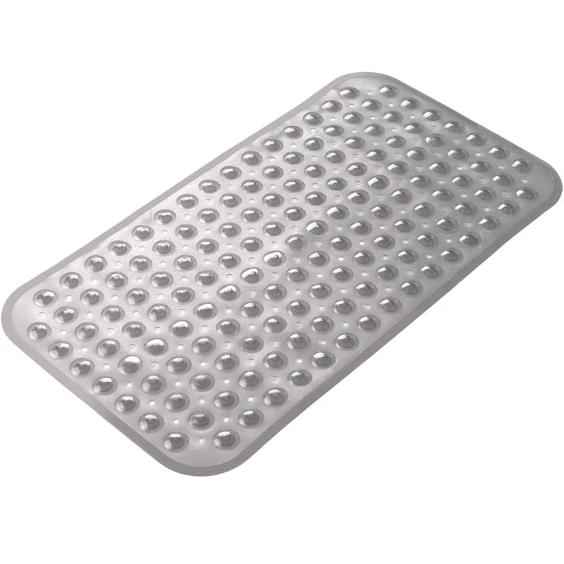 Nonslip Bathtub Mat with Suction Cups and Drain Holes for Safe Footing Every Shower