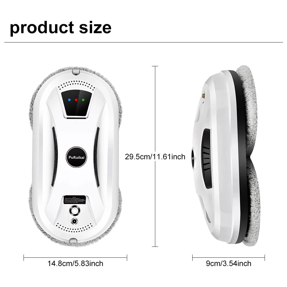 Ultra Thin Window Cleaning Robot with Remote Control for Spotless Glass with Zero Effort