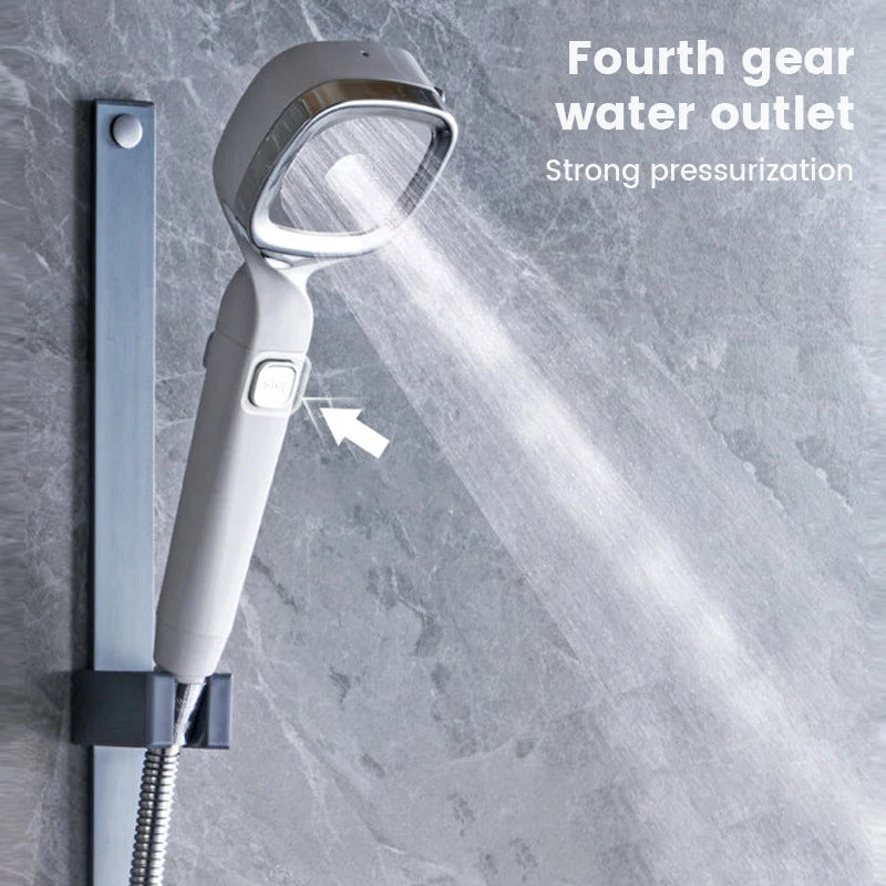 3 Mode High Pressure Water Saving Shower Head with One Touch Flow Control