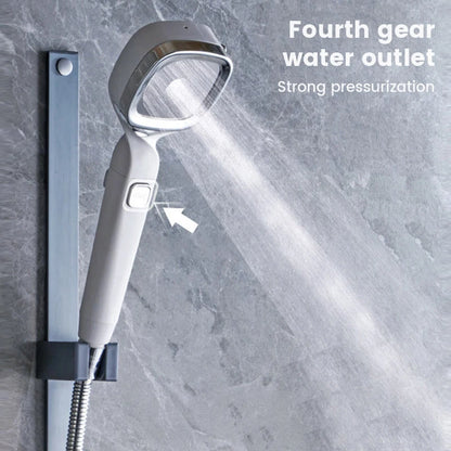 3 Mode High Pressure Water Saving Shower Head with One Touch Flow Control