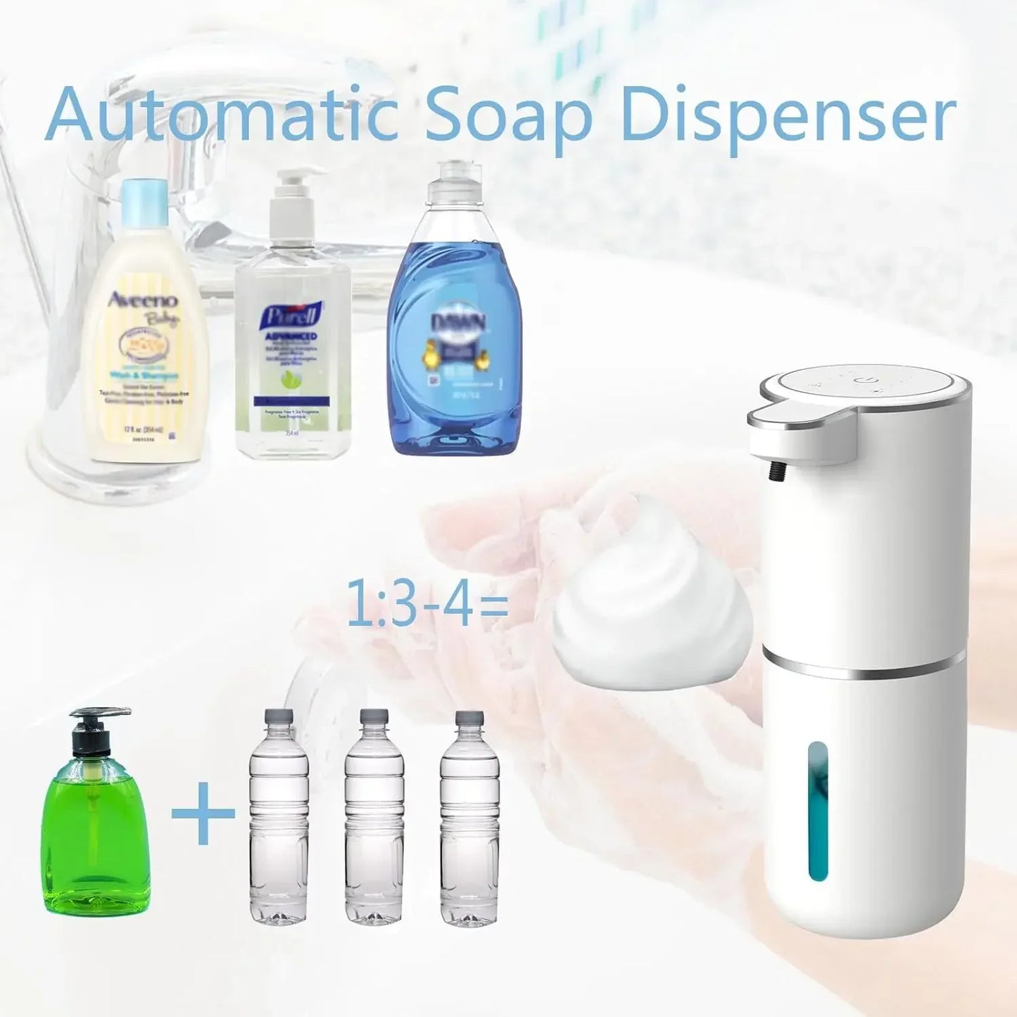 Touchless Automatic Soap Dispenser for Hygienic Handsfree Lathering Every Time