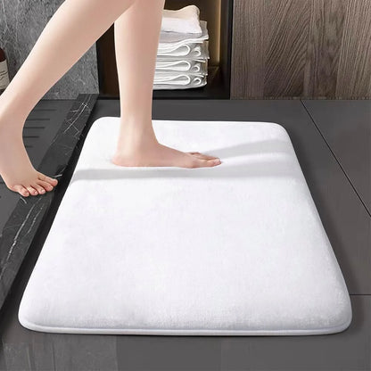 Coral Velvet Anti Slip Bath Mat for Ultra Absorbent Comfort in the Bathroom and Entryway