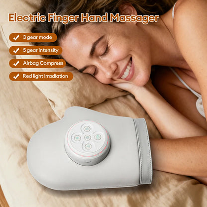 Electric Air Pressure Hand and Wrist Massager for Tension Relief with Acupoint Therapy