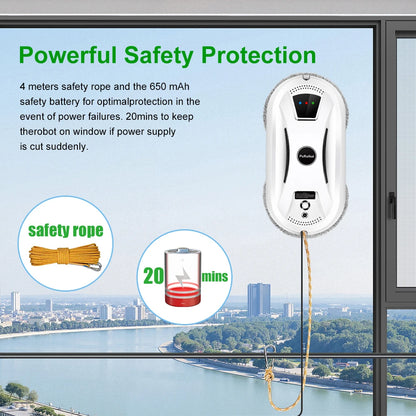 Ultra Thin Window Cleaning Robot with Remote Control for Spotless Glass with Zero Effort
