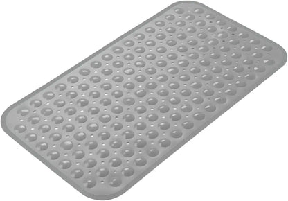 Nonslip Bathtub Mat with Suction Cups and Drain Holes for Safe Footing Every Shower